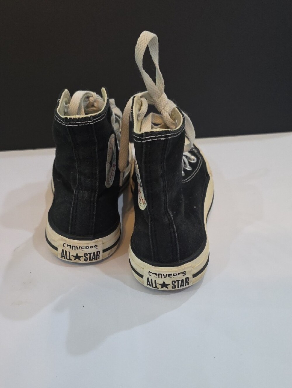 Converse All Star Women's Black and White High Top Sneakers Size 6.5 - Picture 6 of 9